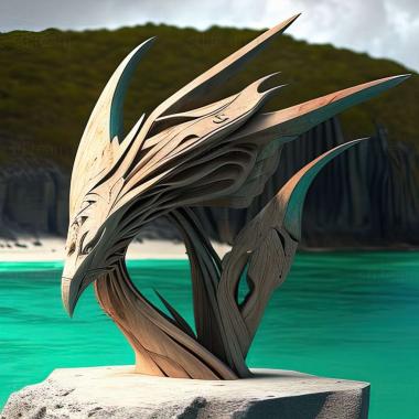 3D модель Острів Різдва Flying Fish Cove (STL)